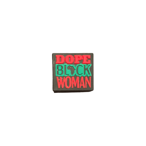Dope Black Woman Croc Charm