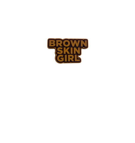 Brown Skin Girl Croc Charm